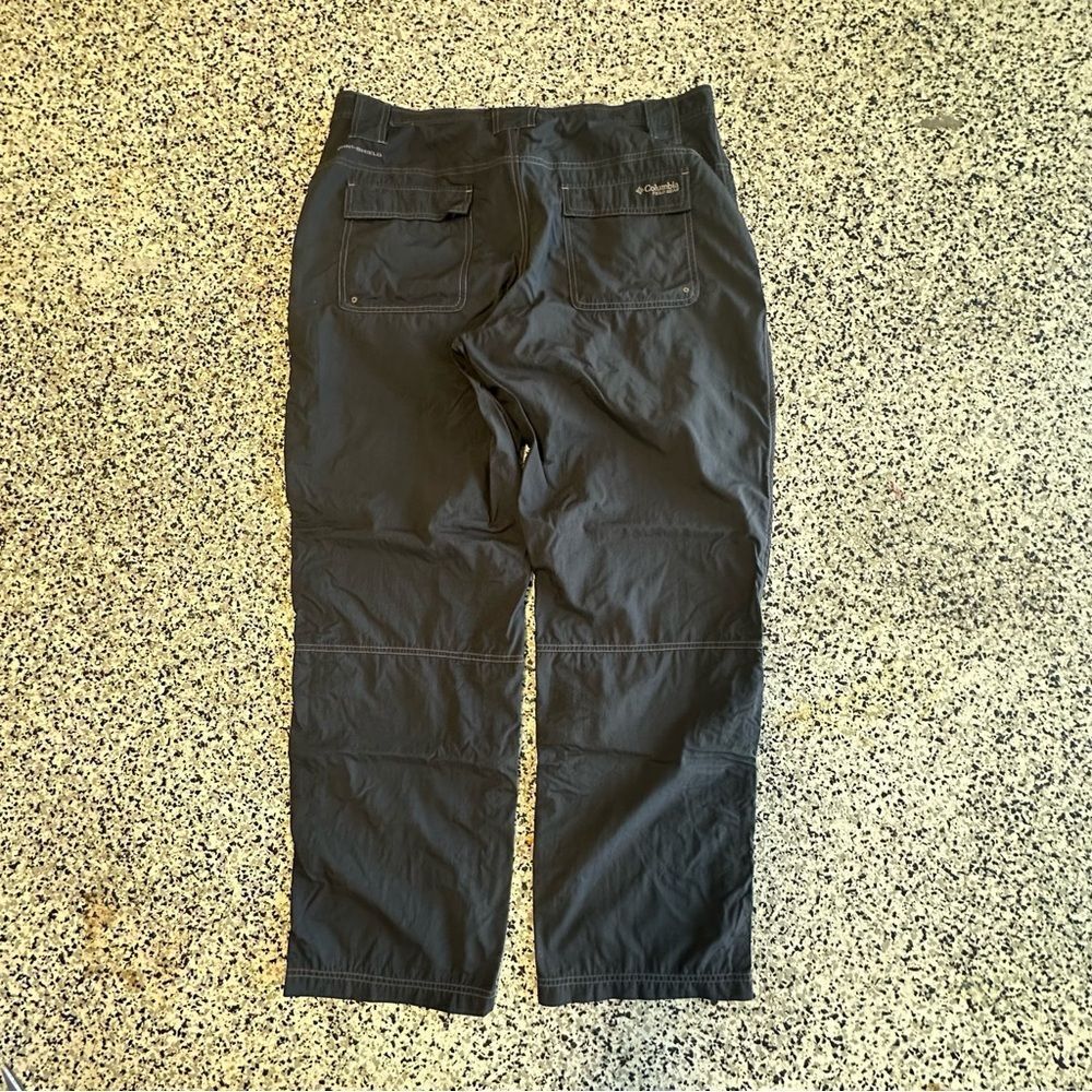 Columbia Field Gear Pants Mens 38 Relaxed Nylon Black Hiking Utility Stitched - Picture 7 of 9